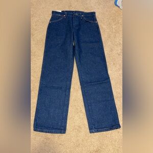 Wrangler Blue Straight Jeans Classic Denim